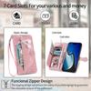 Compatible With Samsung Galaxy A57 5G Zip Pouch Magnetic Card Holder with Wrist Strap Wallet Pouch for Samsung Galaxy A57 5G