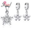 New Necklace Earrings Set 925 Sterling Silver Women Girls Fashion Earrings Boucle Necklace Geometric Plant Jewelry Sets
