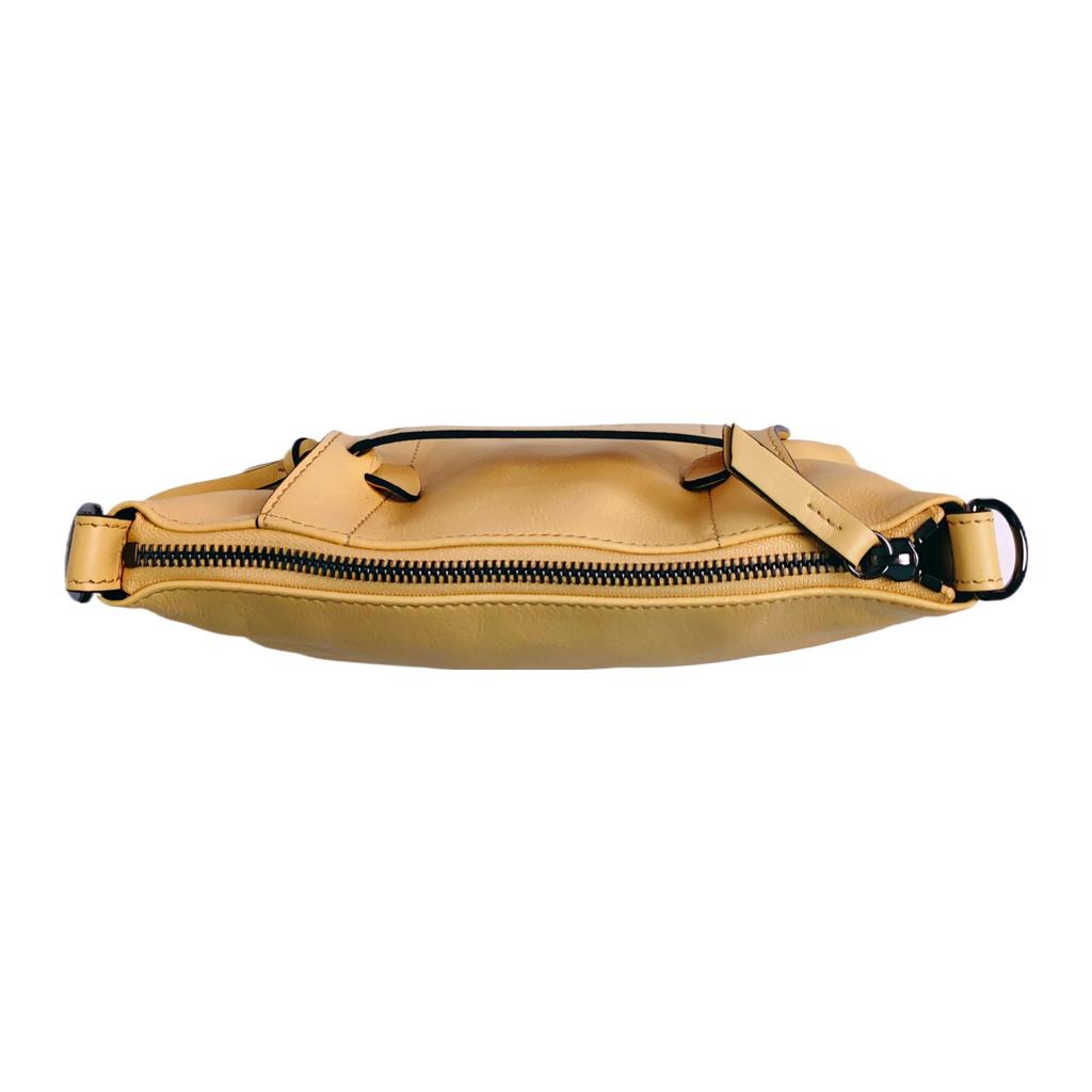 Longchamp 3D Embossed Logo Solid Color Zipper Tote Bag Women tote bags Yellow 10199HCVA81