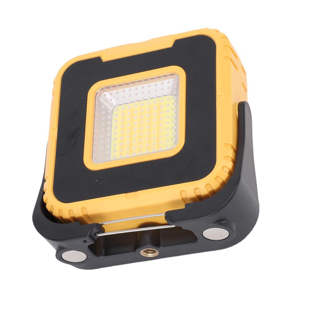 COB Work Light 3000mAh Rechargeable Magnetic Work Light for Car Repair Camping Hiking Emergency Job Site Lighting Yellow