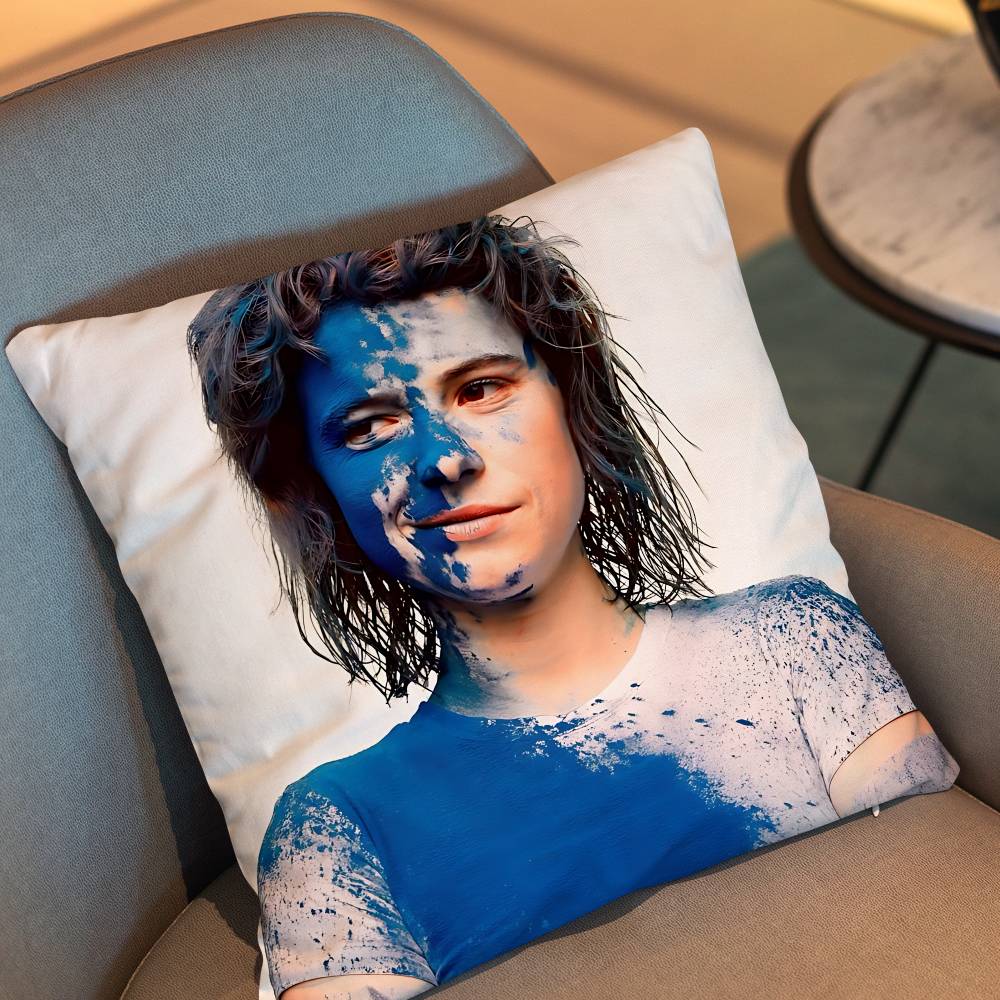 Hamnet J-Jessie Buckley Print Throw Pillow Cover 45×45Cm Square Cushion Case For Living Room Bedroom Decor