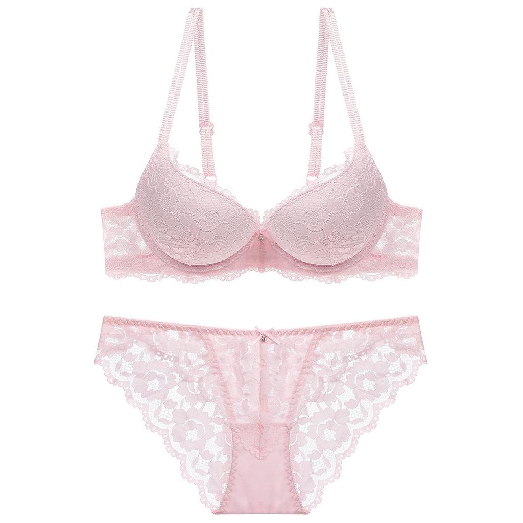 Cross-Border Lace Push-Up Bra & Plus Size Lingerie Set