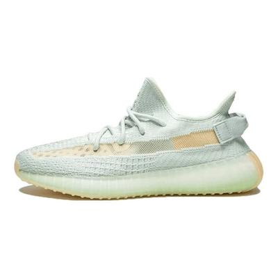 Оригинальные Yeezy Boost 350 V2 Hyperspace Удобные Прочные Низкие Кроссовки для Повседневной Носки Кроссовки Унисекс Светло-Голубые EG7491-2022