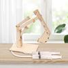 3D Wooden Educational Build Science Kit Fun Hydraulic Excavator Learn Physics Concepts DIY Toy for Kids