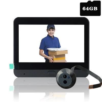 Умный 3-мегапиксельный HD цифровой глазок дверной камеры Беспроводной WiFi Инфракрасный ИК PIR датчик движения Цифровой просмотрщик Дверной звонок