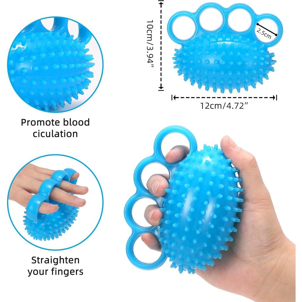 Мяч для упражнений на руки, мяч для пальцевой терапии - укрепление хвата, улучшение гибкости, сжимающие мячи для снятия стресса, силовой тренажер для рук