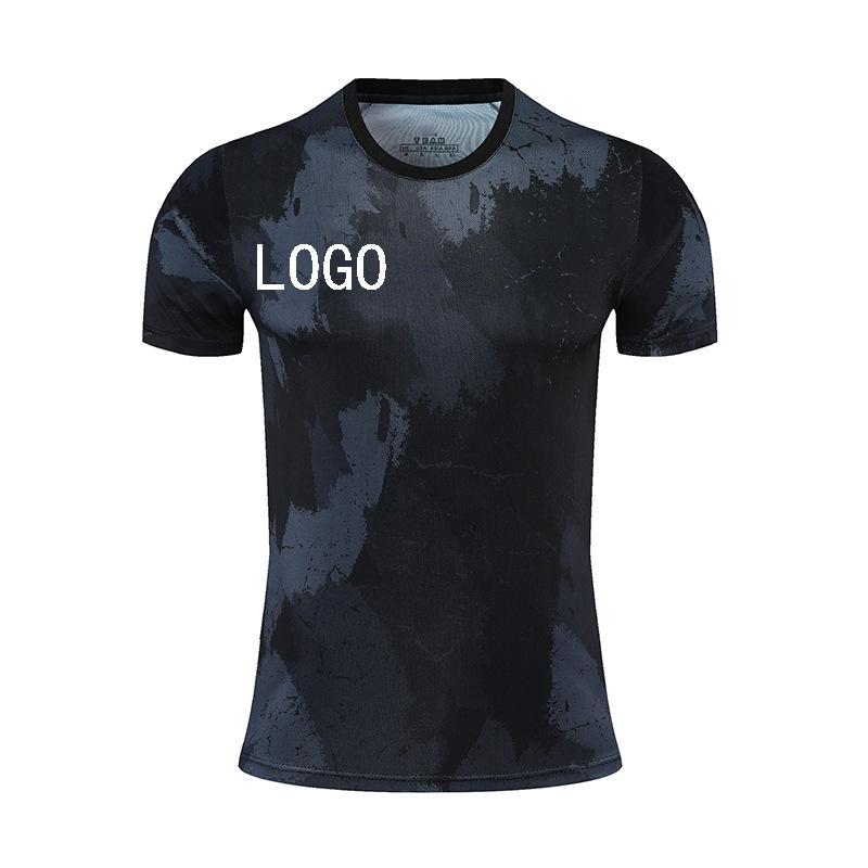 Carl M football jersey men's game training team jersey short-sleeved top quick-drying breathable casual sports adult T-shirt