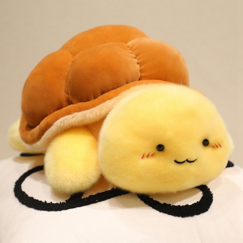 Fluffy Turtle Plush Toy Chubby Little Tortoise Doll Comfortable Aquatic Animal Stuffed Pillow Soft Sea Turtle Sleep Cushion