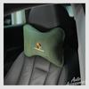 Suede Car Seat Neck Pillow Headrest Head Rest Relax Protection For Porsche Cayenne Cayman Panamera Macan Taycan Boxster stickers FU3