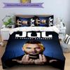 3pcs Jul rapper pattern bedding set duvet cover set includes duvet cover &pillowcases, perfect all season bedroom decoration & gift