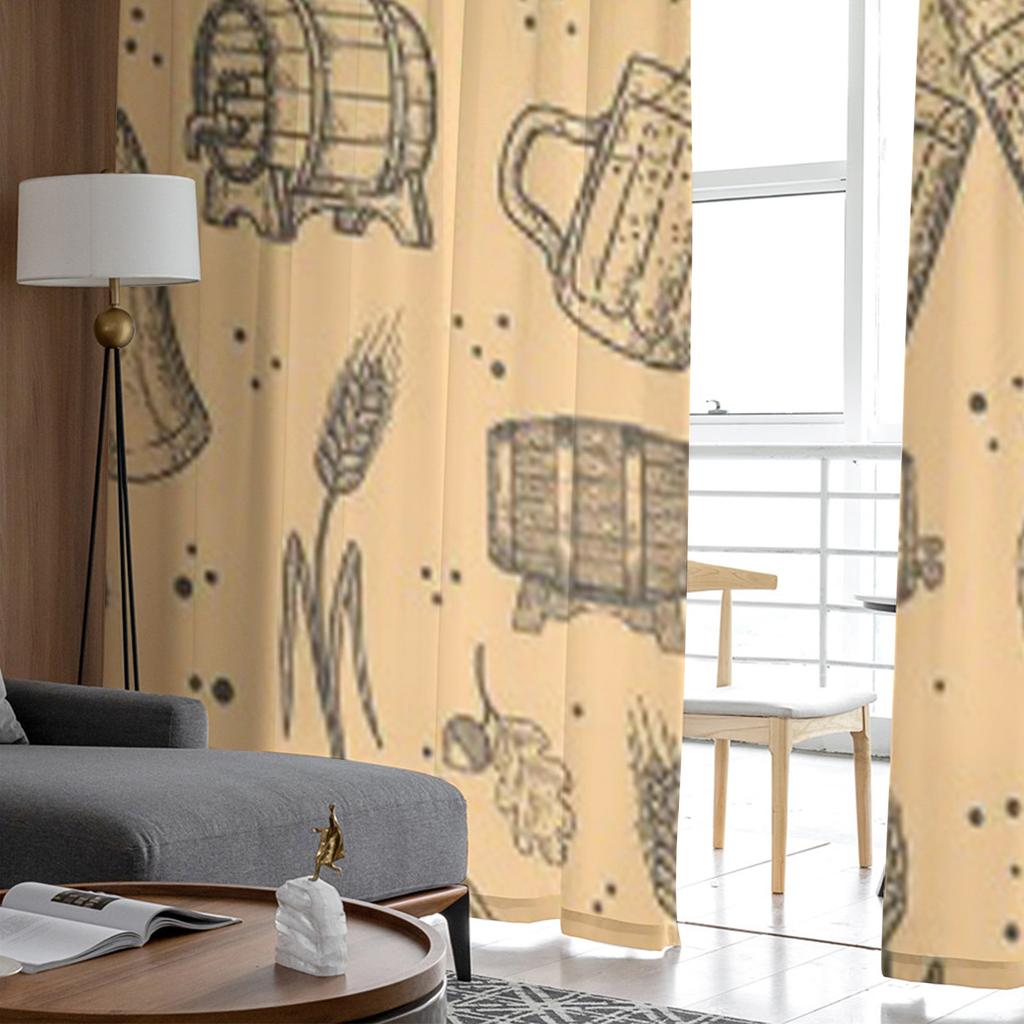 Тюлевые прозрачные оконные шторы с пивным дизайном для гостиной, спальни, современная шифоновая вуаль, занавески из органзы, декор, шторы