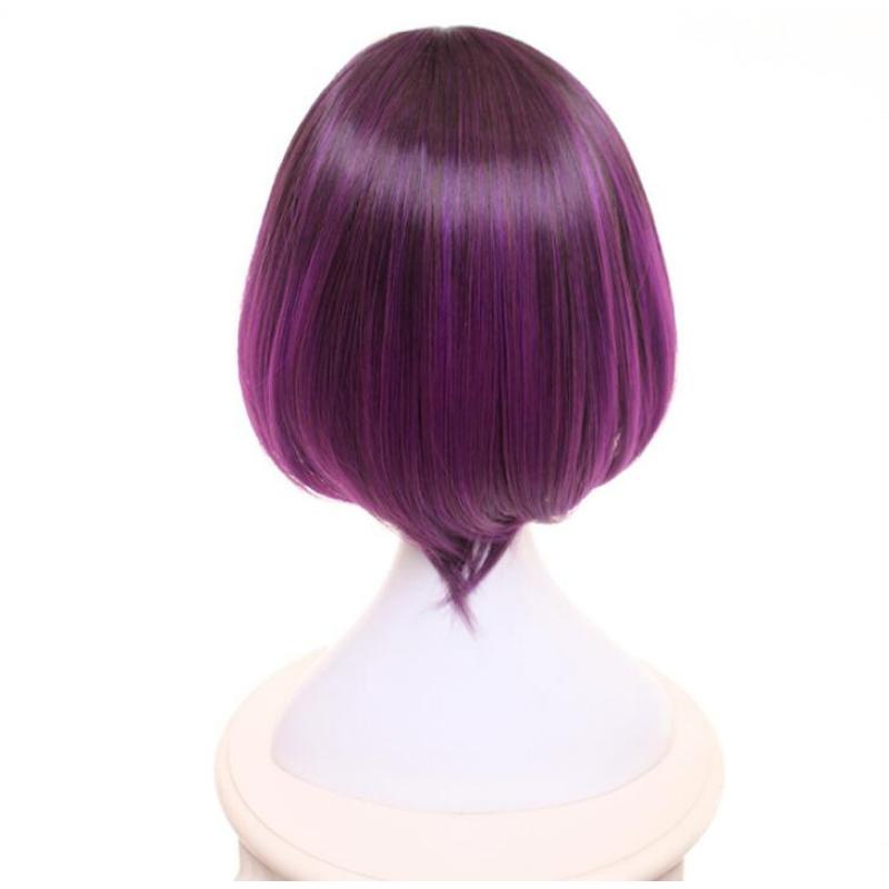 Аниме Miss Kobayashi's Dragon Maid Elma Jouii Косплей Парик Темно-Фиолетовый Короткие Синтетические Волосы С Градиентом Хэллоуин Вечеринка Ролевые Игры