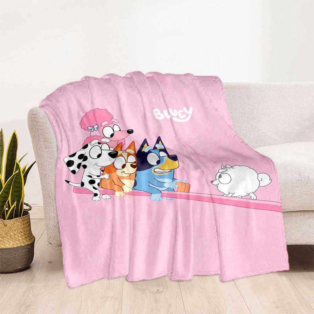Bluey Friends Adventure Blanket Durable Comfort Great for Bed Office Chair Picnics Four Seasons Multipurpose Modern