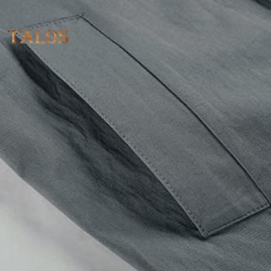 Осень-весна Женская ветровка с отложным воротником и воротником-стойкой Двубортное свободное пальто средней длины Однотонное пальто для поездок на работу Пальто для походов