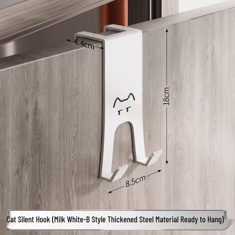 Настенная вешалка для пальто и одежды без сверления: Прочный крючок для хранения для спальни и ванной комнаты