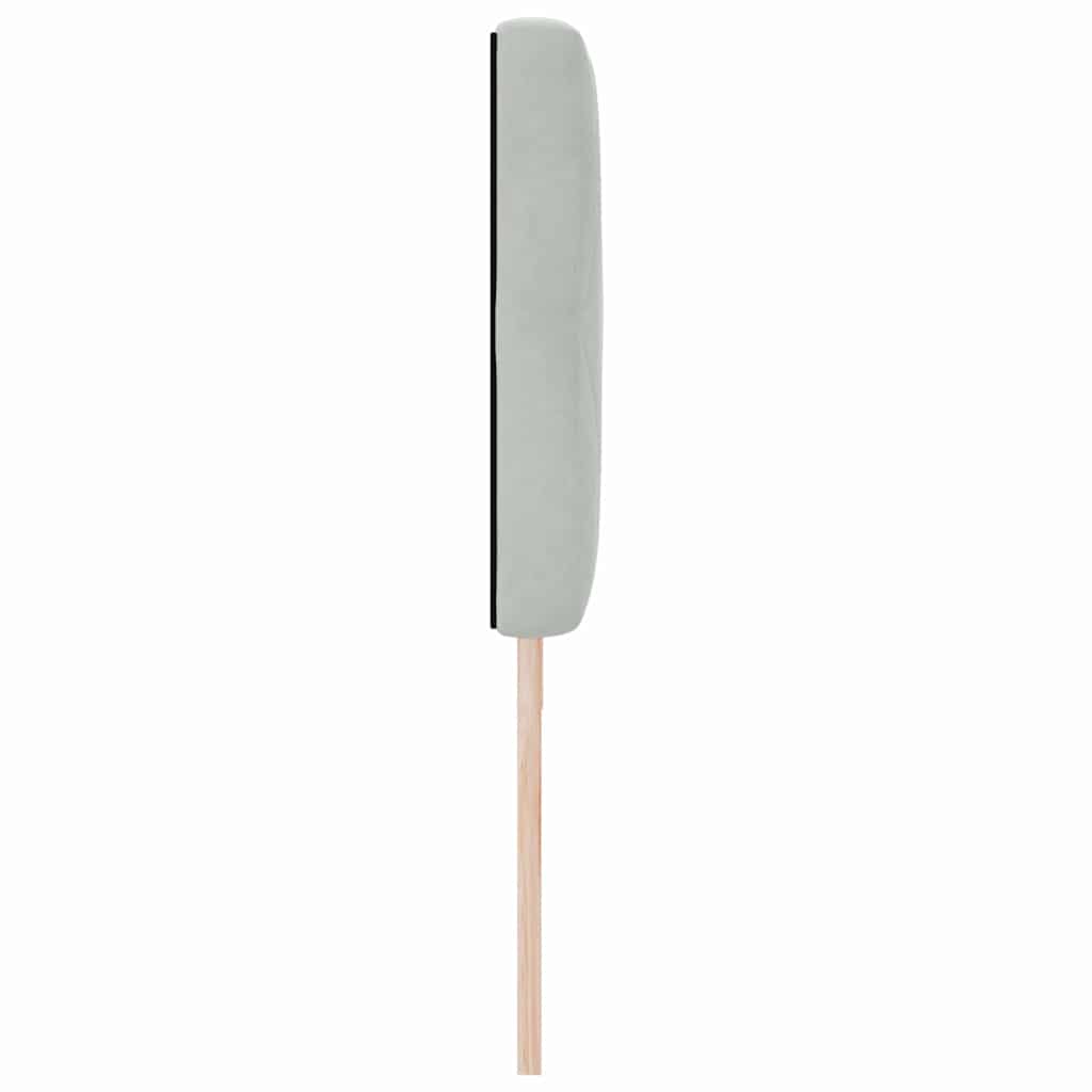 Headboard Light Gray 180 cm Velvet