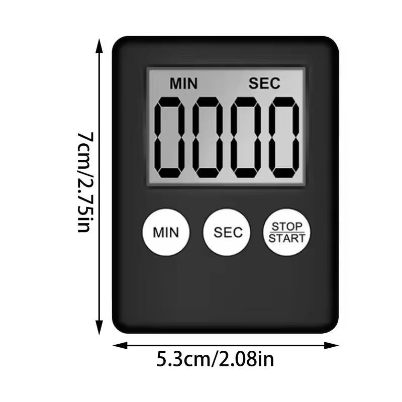 Timer Magnetic Sleep Stopwatch Kitchen Cooking Digital LED Display Minute Second Count Up Countdown Countup Boiling Eggs Timer