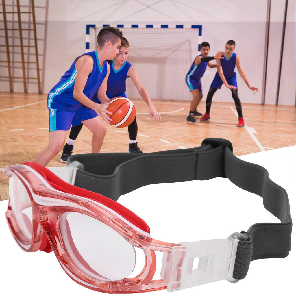 Детские спортивные защитные очки Дышащие защитные очки для волейбола баскетболаКрасный