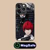Чехол для мобильного телефона Death Note Кира Лайт для iPhone 17 16 15 14 13 12 11 Air Pro Max Plus Mini MagSafe Стеклянный Цветной Чехол Cover