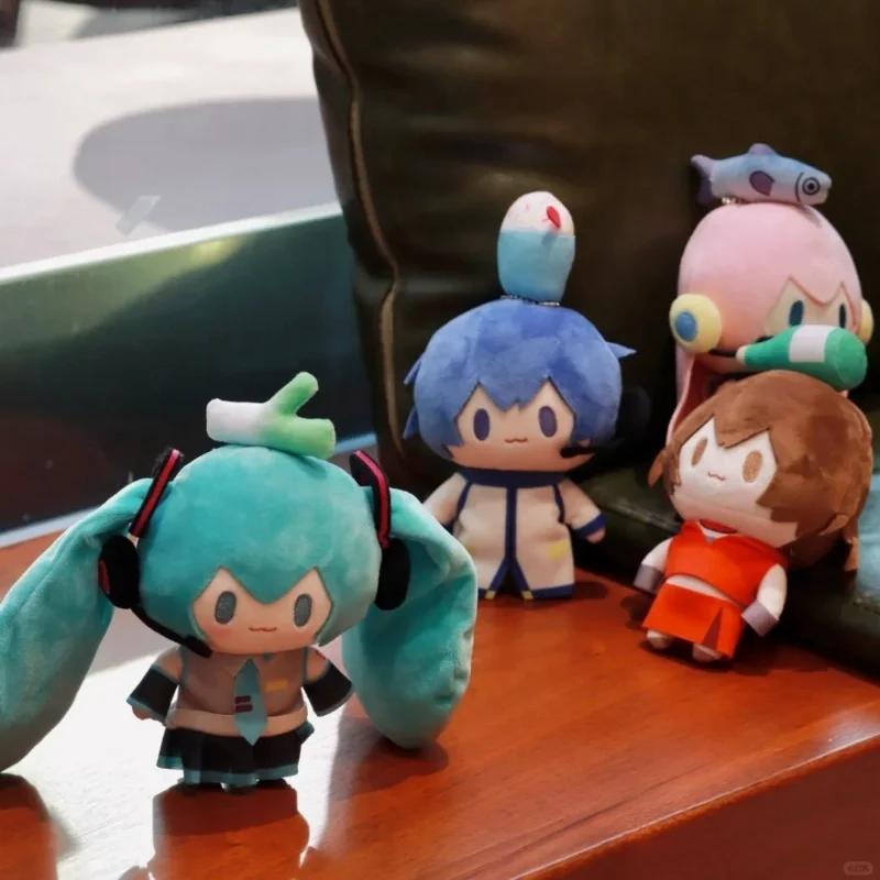Original Miku Hatsune Rin Len Plush Stuffed Toy Fufu Top Treasure Series Vocaloid Cosplay Kaito Meiko Doll Toys Animefigure Gift