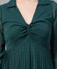 Women Fit and Flare Dark Green Dress