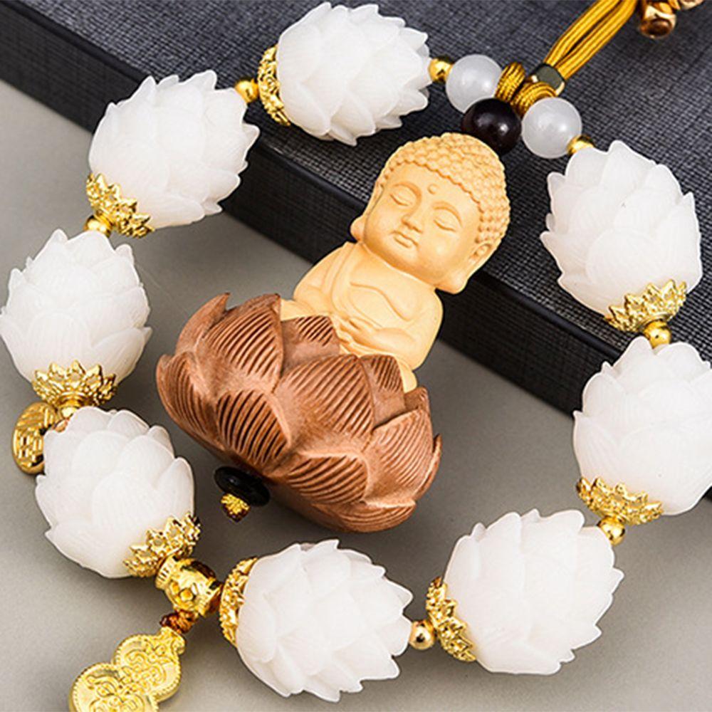 Exquisite Car Hanging Decoration Good Luck Car Upholstery Circle Lotus Car Pendant Automobile