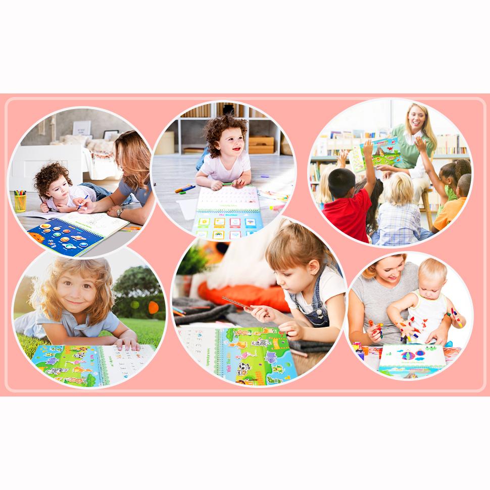 30 Themes Busy Books, Montessori Preschool Learning Activities Drawing Book Toddler Busy Book Preschool Workbook Binder Montessori Toy