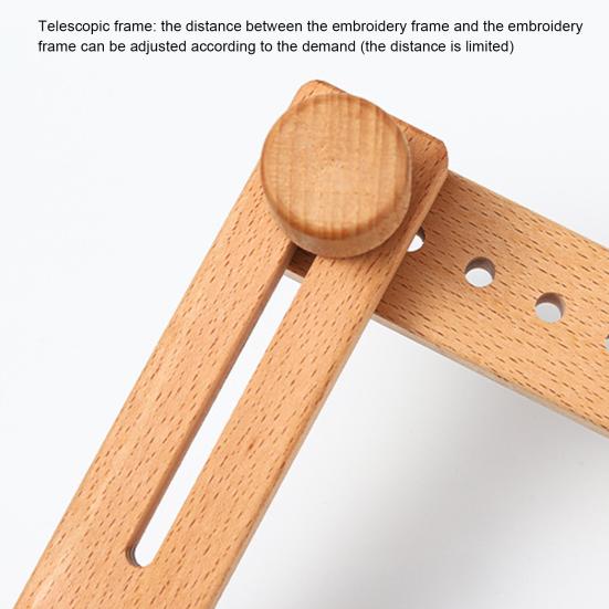 1 Набор Регулируемые Пяльцы для Вышивания Портативная Деревянная Вращающаяся Подставка для Вышивания Крестом Шитье