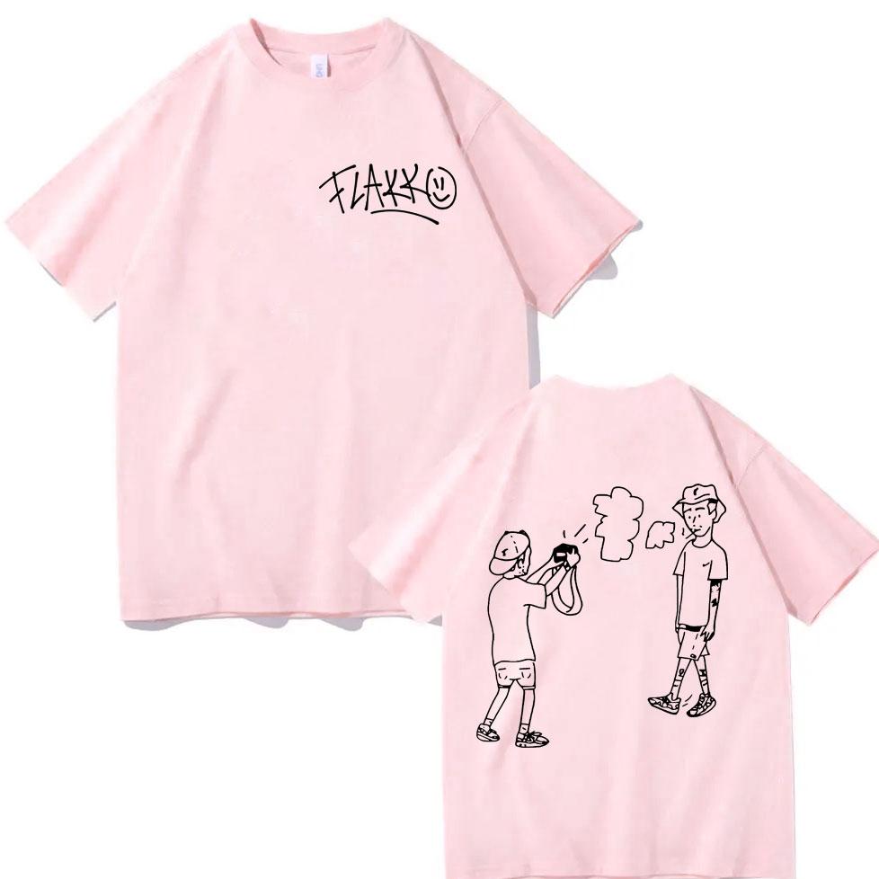 Men Women Rels B Flakko Sketch T Shirt Unisex Oversized Spanish Rapper Hand Drawn Figure Graphic Print Short Sleeve Tee Casual Street Daily Wear