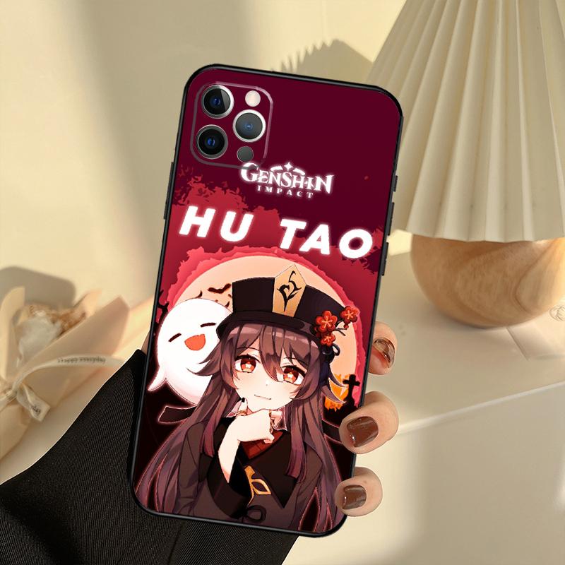 Чехол для телефона Hu Tao Genshin Impact Для iPhone 13 16 15 11 12 14 17 Pro Max 12 mini 15 16 Plus 16e 17 Air Cover Funda
