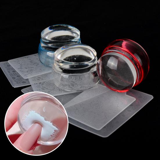 Nail Art Stamper Reusable Convenient Easy To Use Nail Tool Stamp Seal for Fingernails