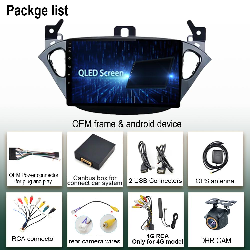 Carplay NO 2Din Android 14 для Opel Corsa E 2014 2015 - 2019 Автомобильное радио Радио Мультимедиа GPS Bluetooth Авто Стерео DVD DSP WIFI