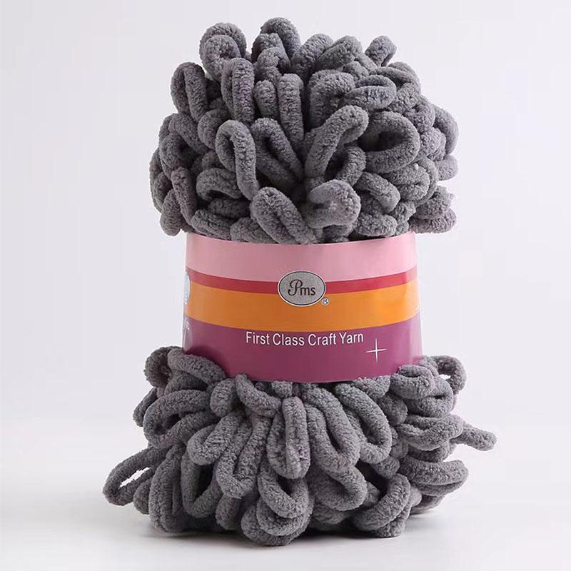 100g Velvet Chunky Yarn Crochet Scarf Finger Knitting Blanket DIY Hand-Woven Bulky Yarn Looped
