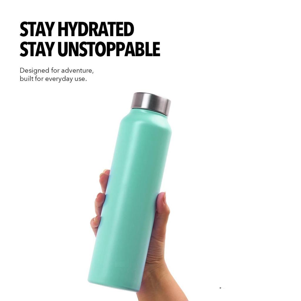 Stainless Steel Water Bottle – BPA-Free, Leak-Proof & Rust-Free Metal Bottle with Handle – Lightweight, Food-Grade, Easy to Clean – Ideal for Office.