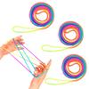 3 Pcs Child Play Rainbow Strings 160cm Length Creative Finger Games for Ages 6 and Up Fun Party Game