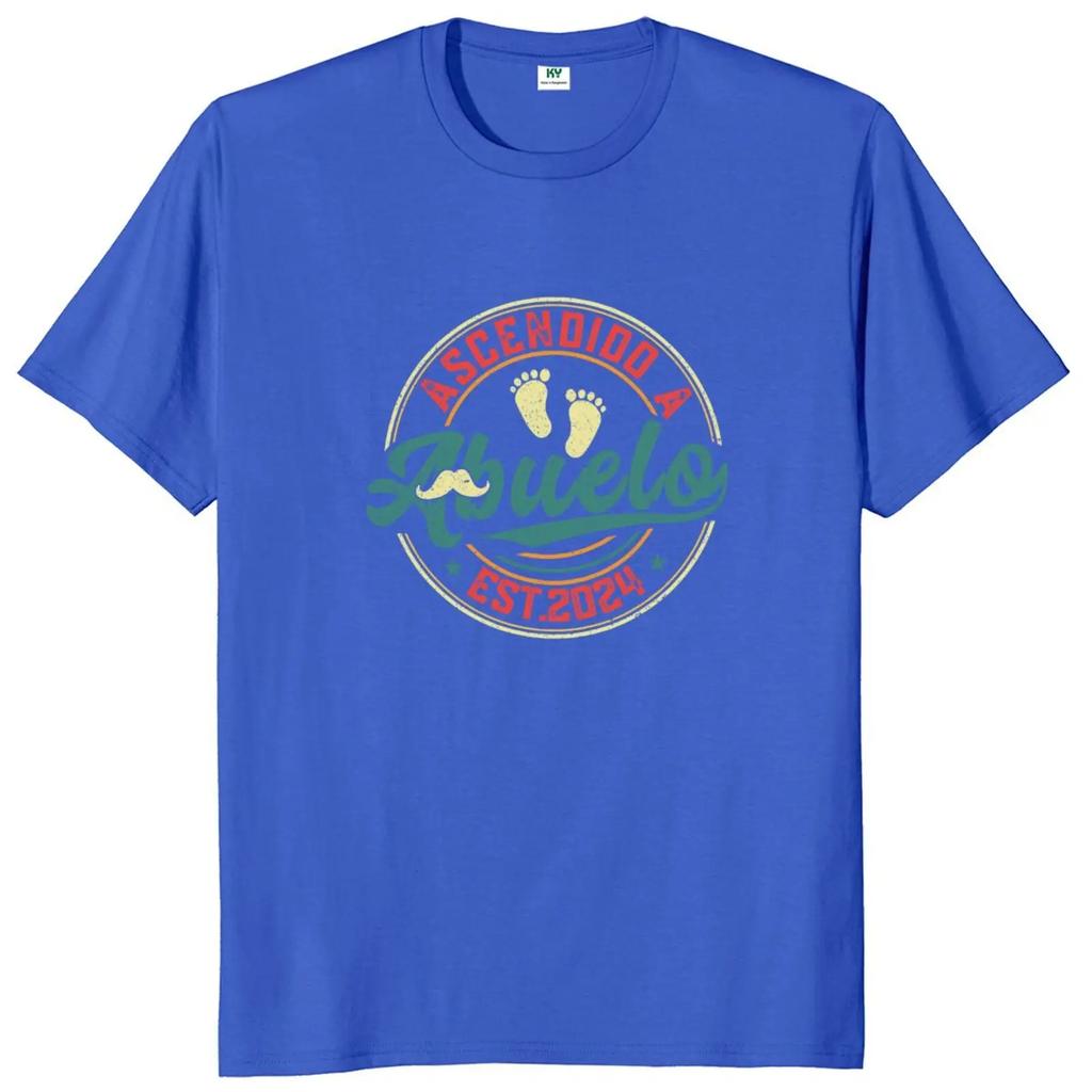 Future Grandpa 2024 T Shirt Retro French Text Announcing Grandparents Gift Tshirt 100% Cotton Soft Unisex T-shirt EU Size