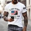 Men's Printed Short Sleeve T-Shirt Men's Loose Casual Short Sleeve Top