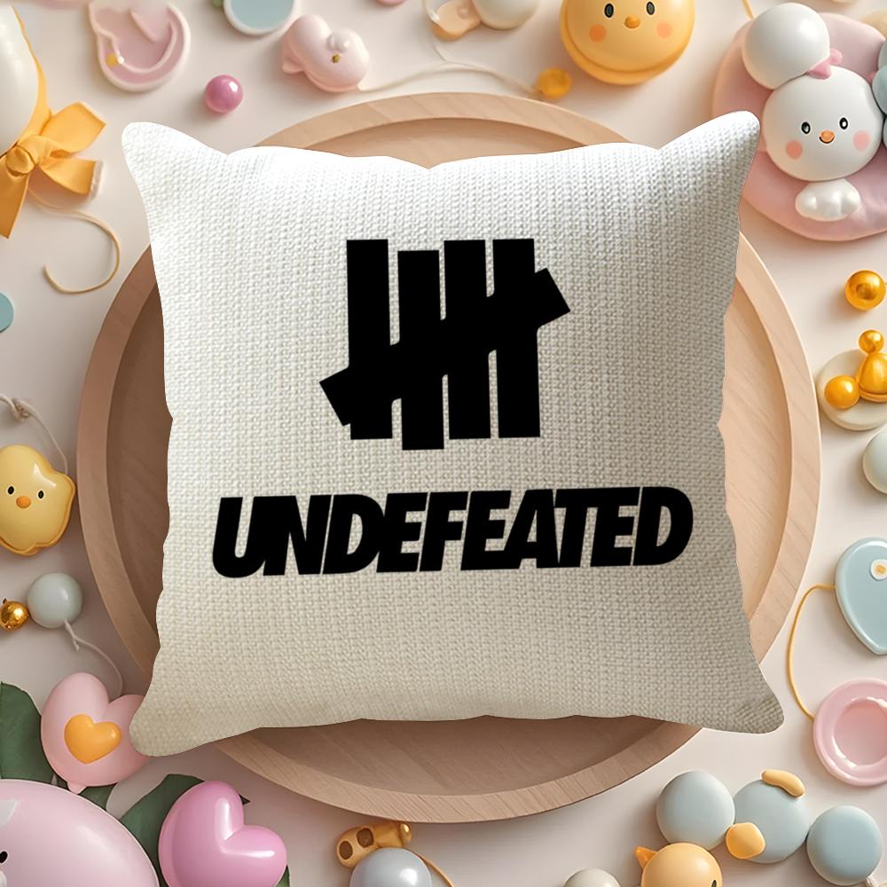 U-Undefeated Trend Наволочка Натуральный Лен Органическая Ткань Двусторонняя Печать Диван Домашний Декор Подарок Наволочка