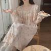 Women's Lace Long-Sleeve Nightdress - Spring/Autumn Princess Style Pajamas