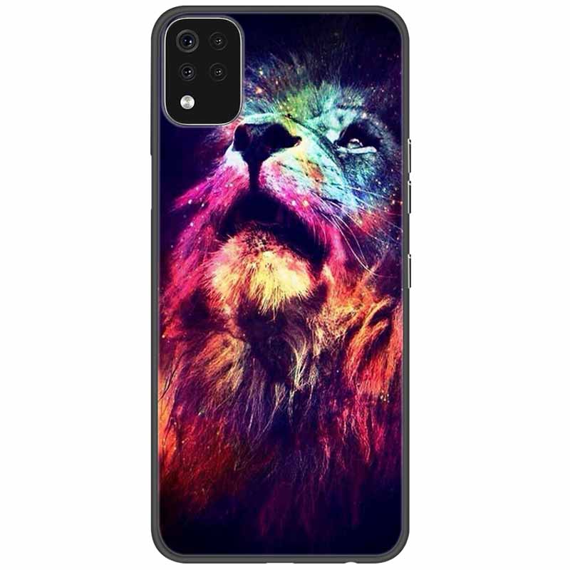 Чехол для телефона для LG K42 K52 K62 Q52 Чехол Мягкий Расписной Волк Силиконовые Черные Чехлы для LG K62 Чехлы K 42 Ударопрочный Funda для LGK52