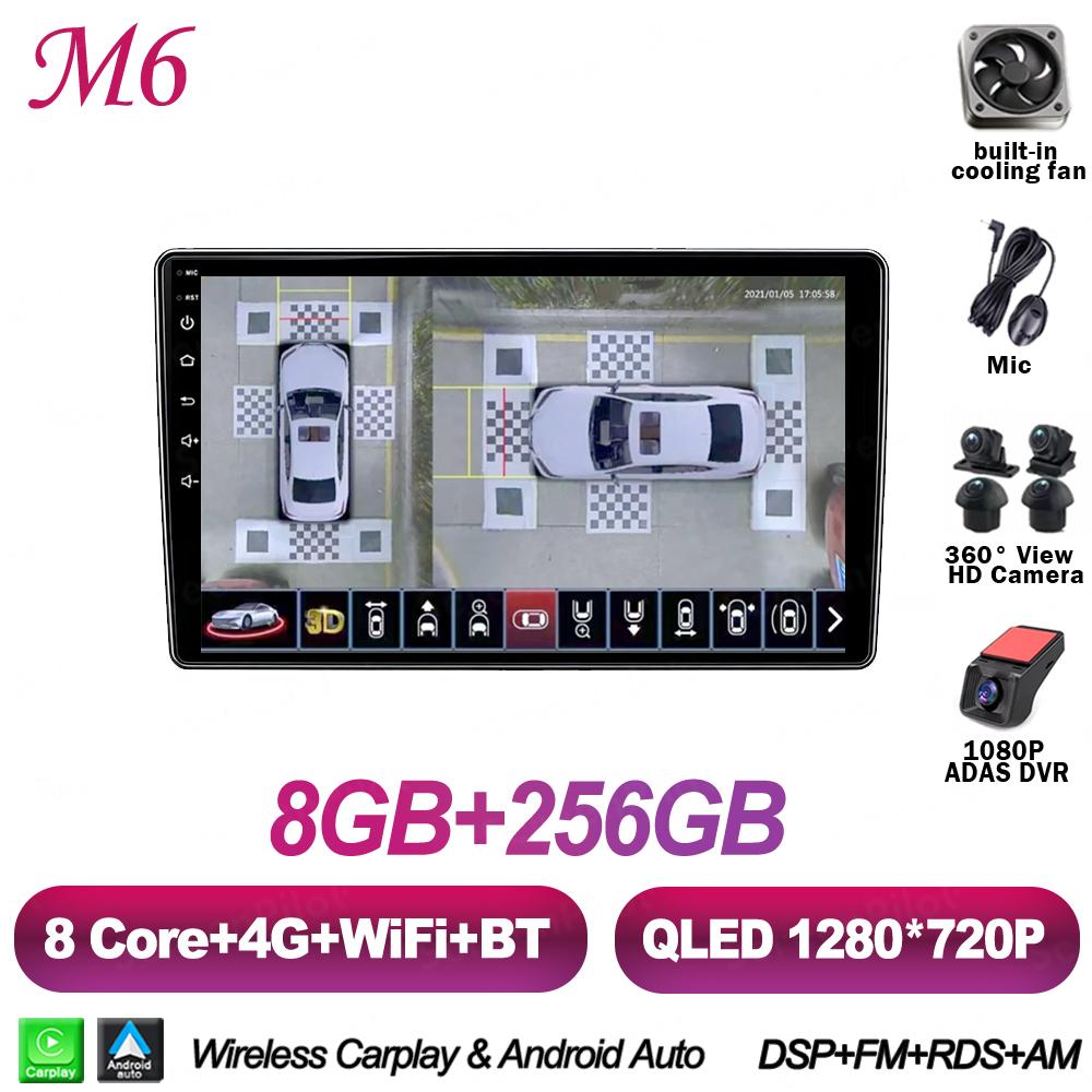 Android 16 For Kia Sportage 2 2004 - 2010 Car Radio Stereo Head Unit Multimedia Video Player GPS Navigation 2K QLED 9 Inch RDS