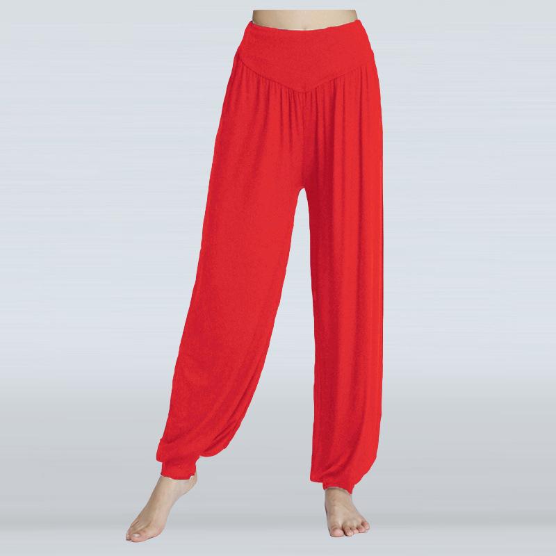 Женские эластичные свободные повседневные хлопковые мягкие брюки для йоги, спортивных танцев, элегантные брюки для женщин, женские брюки с высокой талией, одежда для женщин