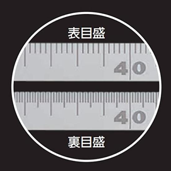 Shinwa Sokutei Линейка из нержавеющей стали для древесины 63509 30 см 2 мм 1 мм Двойная шкала Точность