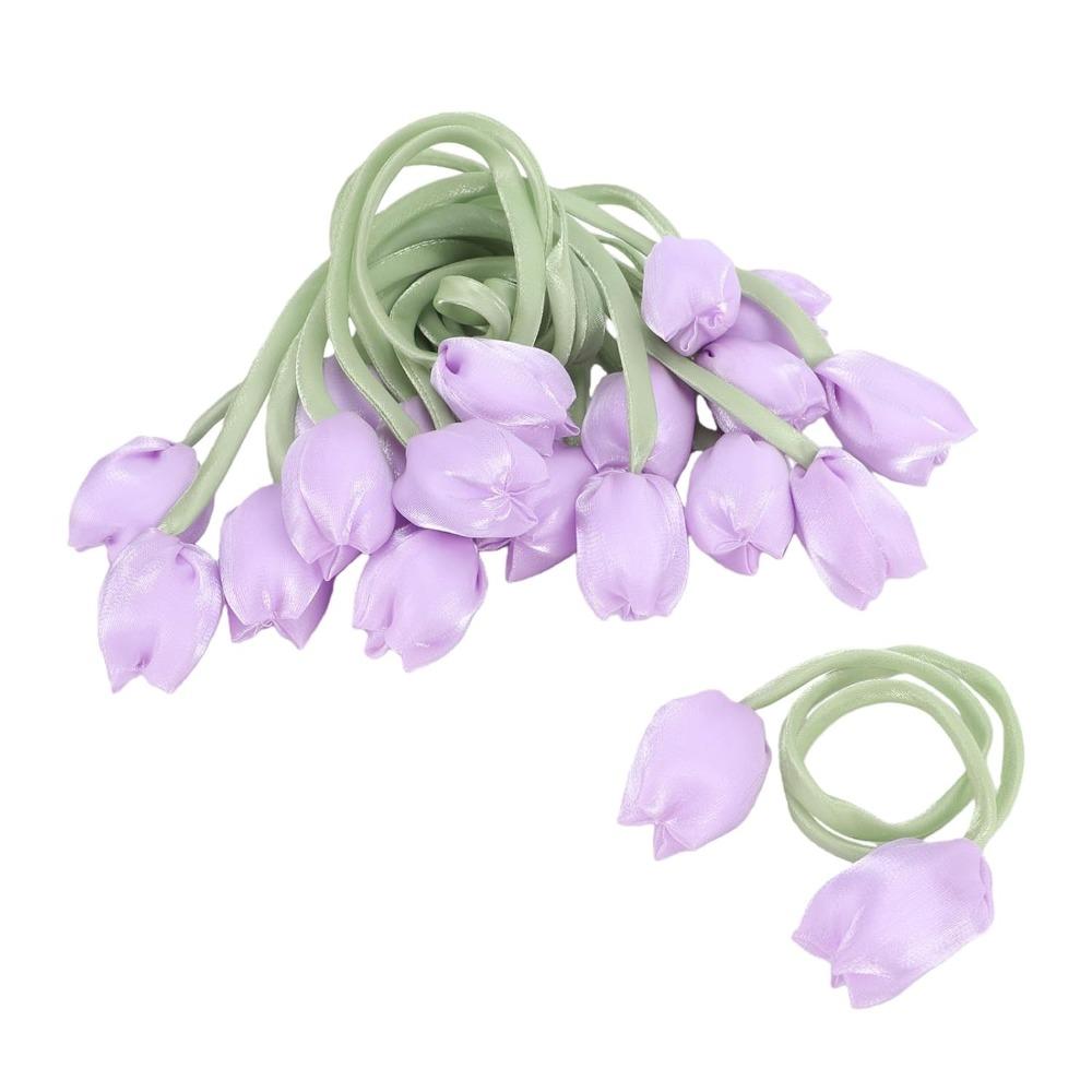 10Pcs 38cm Length Curtain Tiebacks Polyester Ponytail Holders Elegant Hair Accessories Home Decor