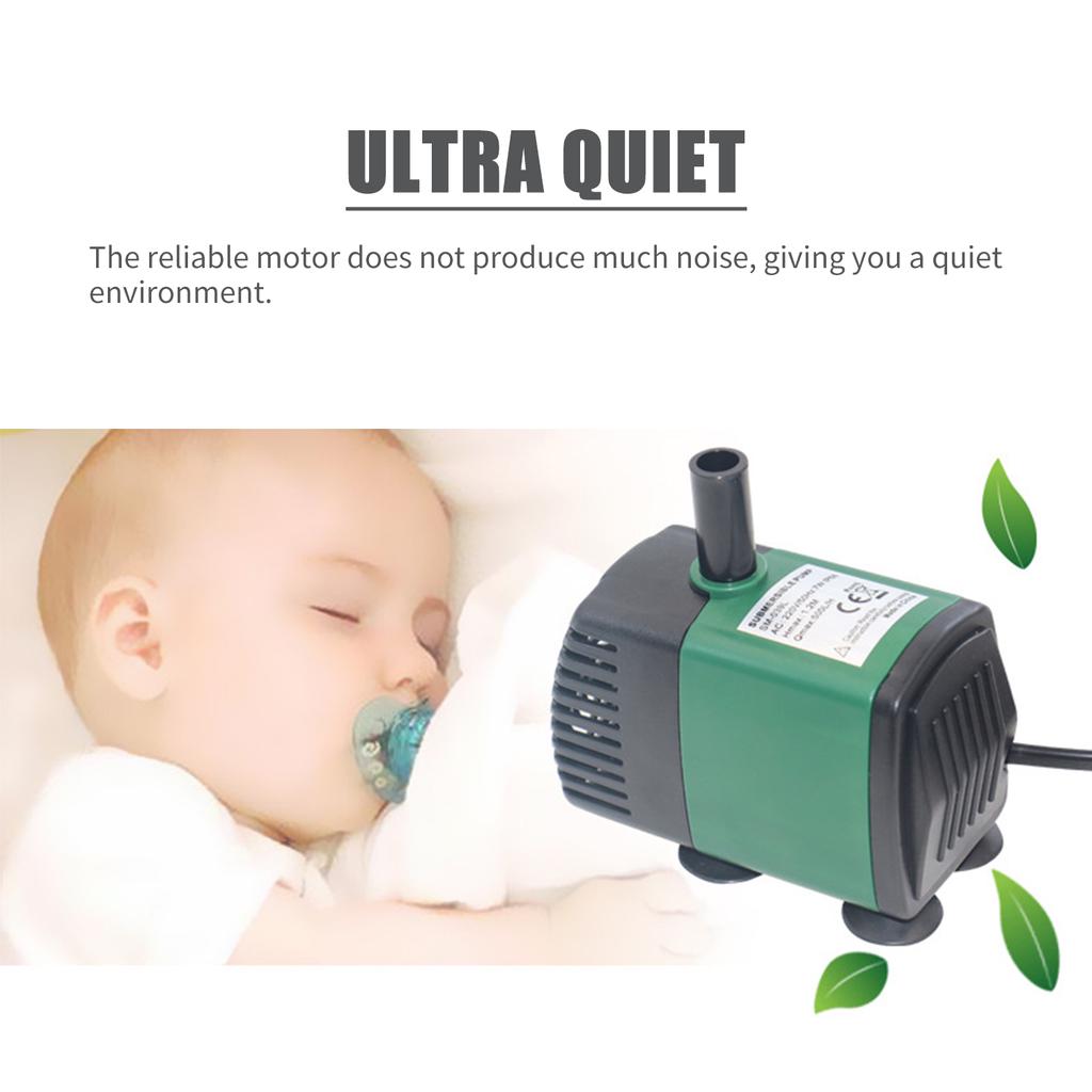 7W 600L/H Submersible Water Pump Mini Fountain Pump Ultra Quiet Water Pump for Aquarium Fish Tank
