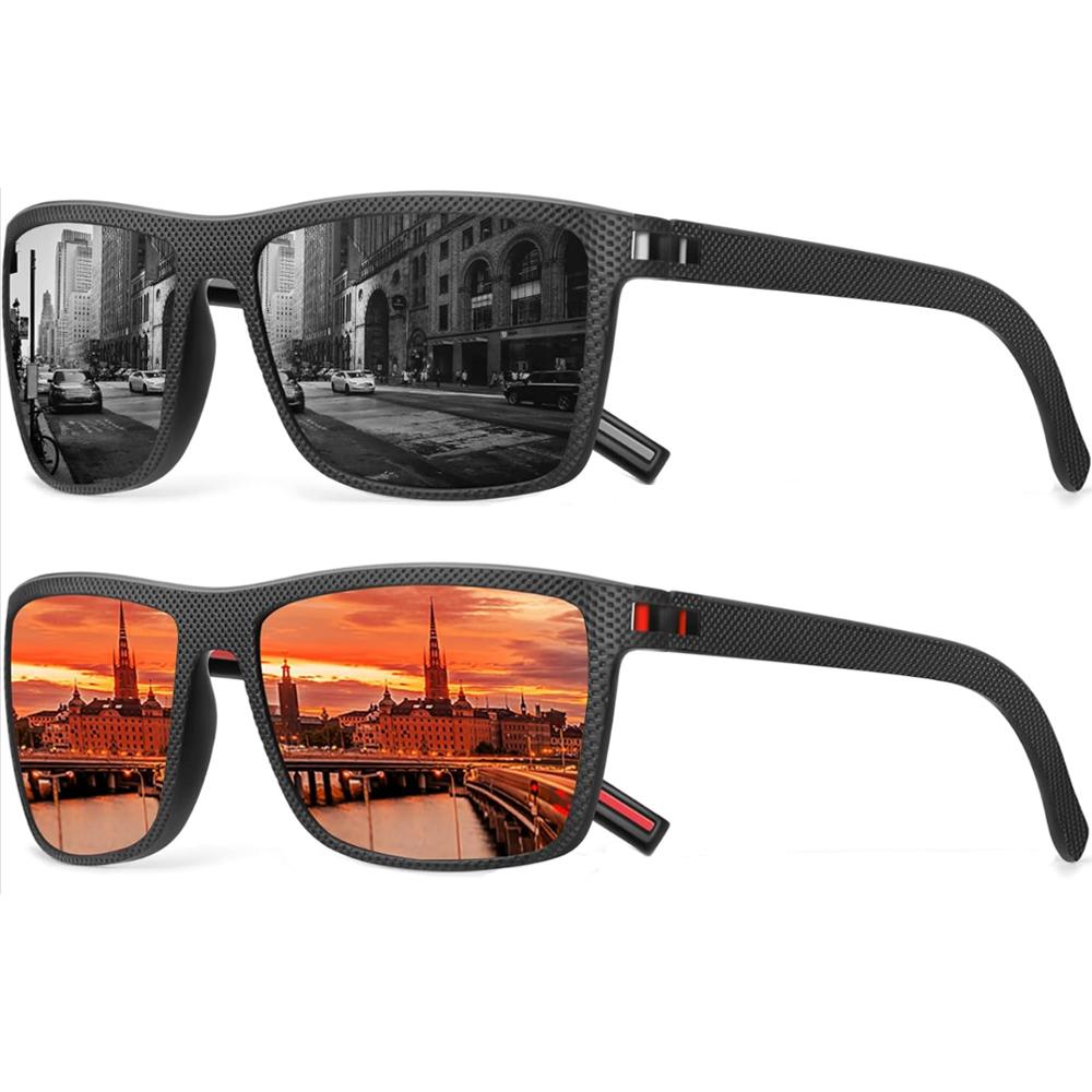 2 упаковки Солнцезащитные очки Мужские Солнцезащитные очки для Женщин Модные Ретро Зеркальные Линзы для Вождения Рыбалки Защита UV400