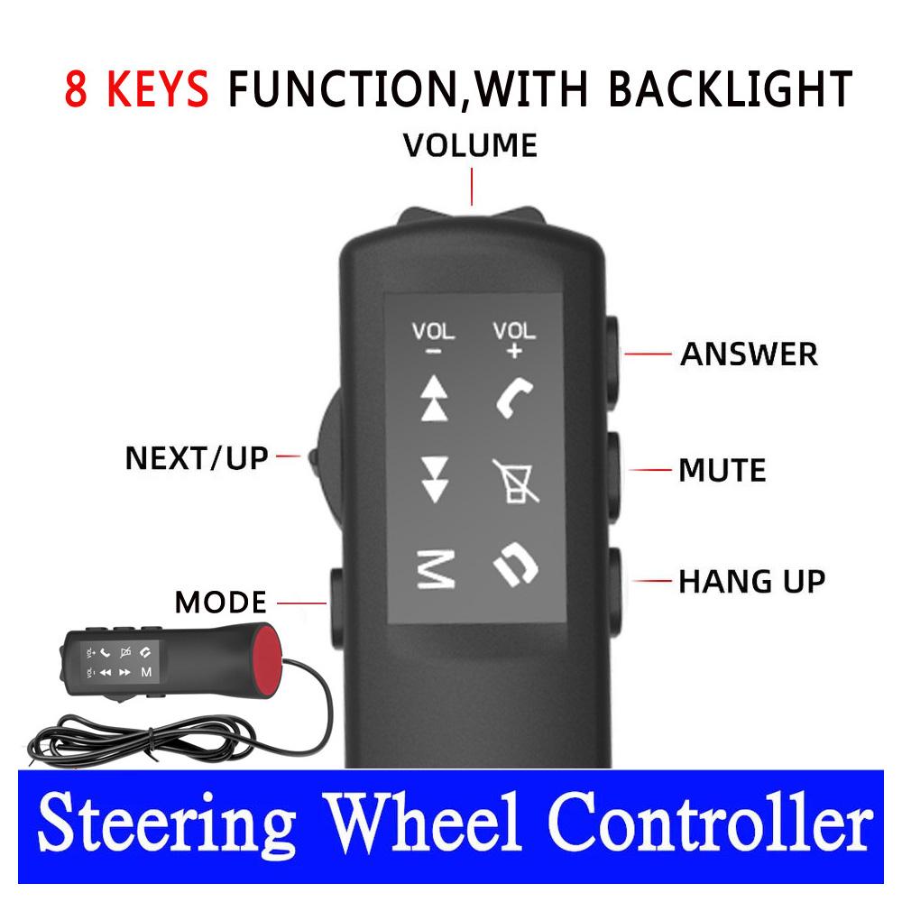 8Key Universal Car Steering Wheel Buttons Multi-functional Remote Controller Android Car Radio DVD SWC Accessories Radio Accessories 4