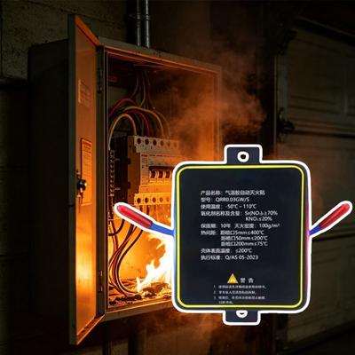 Self-Activating Fire Suppression Device Automatic Fire Sticker Vehicle Electrical Circuits