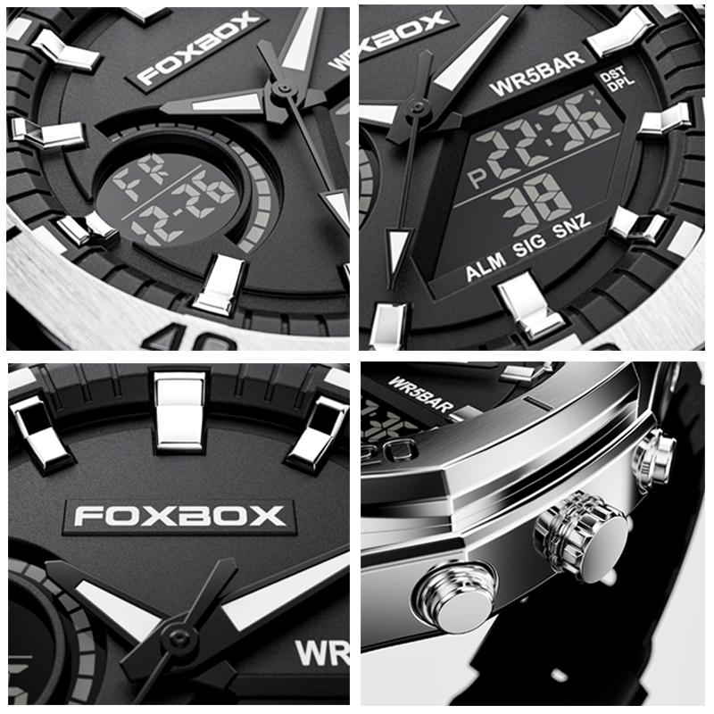 LIGE Военные часы Casio Двойной дисплей Цифровые Спортивные Кварцевые часы Для мужчин Модные Светящиеся Водонепроницаемые Хронограф Мужские часы