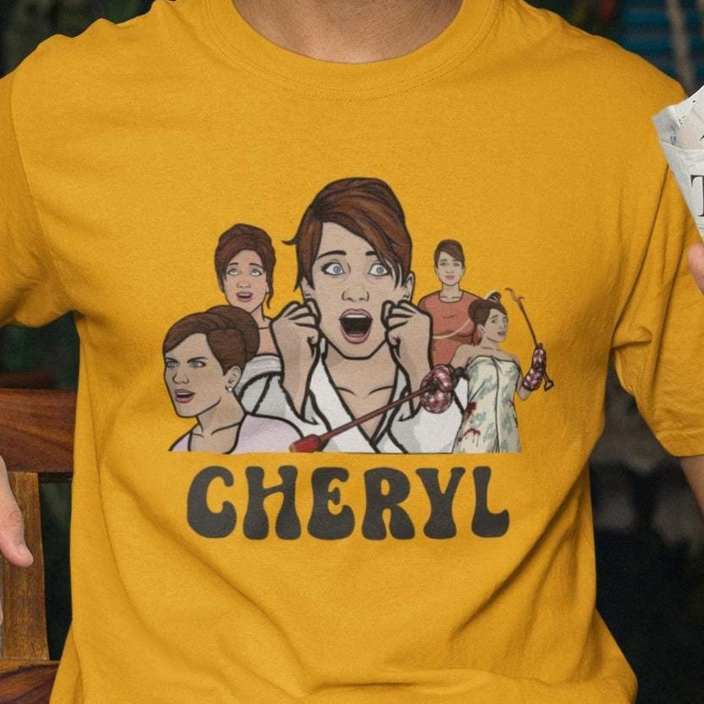 Cheryl Tunt Organic Cotton T-Shirt and kids tshirt - Archer US Spy Comedy Gift